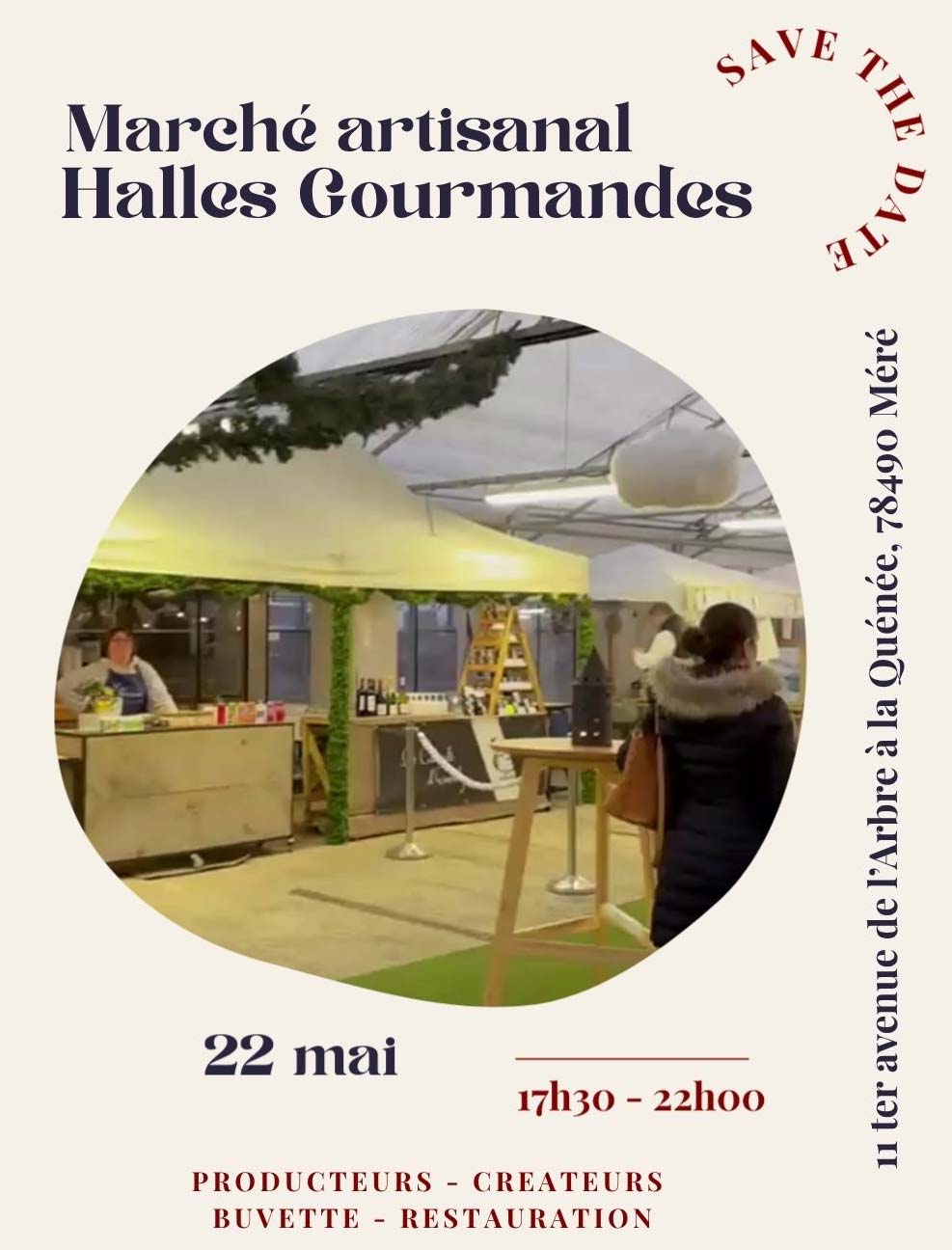 Affiche marché artisanal Méré (78)